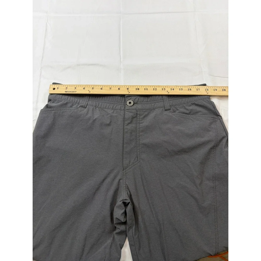 Kuhl Deceptr Mens 38x34 Tapered Hiking Pants Gray Tuff Lite Stretch UPF 50